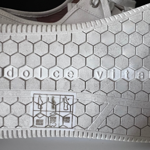 Dolce Vita Nexie White Canvas Sneakers 8.5 - Picture 5 of 7